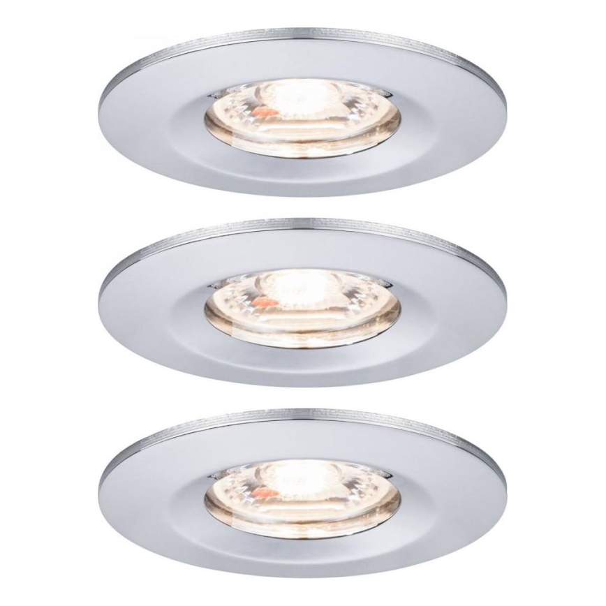 Paulmann 94303 - LOT 3xLED/4W IP44 Spot encastrable salle de bain COIN 230V