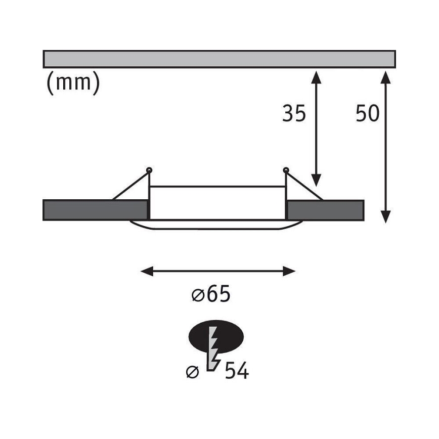 Paulmann 94304 - LED/4W IP44 Spot encastrable salle de bain COIN 230V