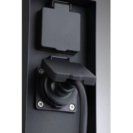 Paulmann 94313 - Buitenstopcontact zuil RIO 4Z SCHUKO 230V IP44