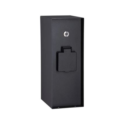 Paulmann 94315 -Buitenstopcontact zuil met schemersensor ​ RIO 3Z SCHUKO 230V IP44