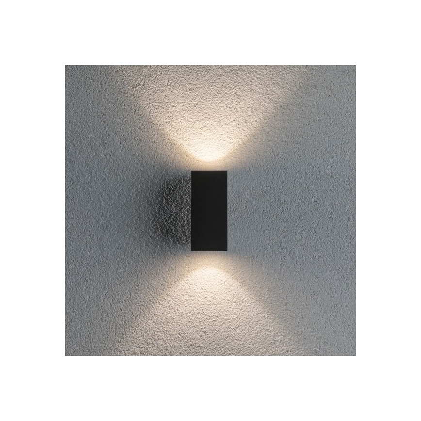 Paulmann 94328 - Antraciet 2x LED Buiten wandlamp / 2,8W IP44 FLAME 230V