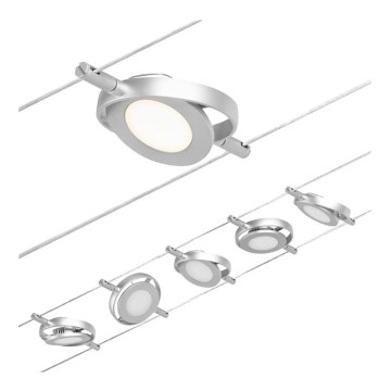 Paulmann 94414 - SET 5xLED/4,5W Spot voor een stringsysteem ROUNDMAC 230V glanzend chroom