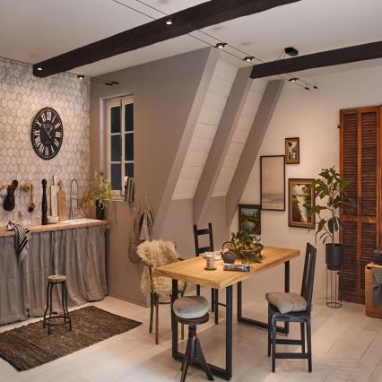 Paulmann 94418 - Ensemble 5xLED/4,5W : système complet sur câble ROUNDMAC 230V, noir