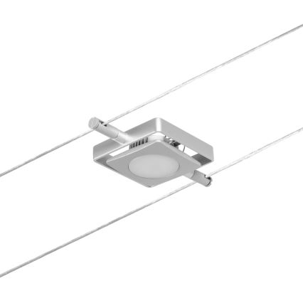 Paulmann 94420 - Ensemble de 5 LED 4,5 W, système complet de suspension sur câble MAC 230 V, chrome mat