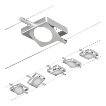 Paulmann 94420 - SET 5x LED/4,5W Compleet kabelsysteem MAC 230V mat chroom