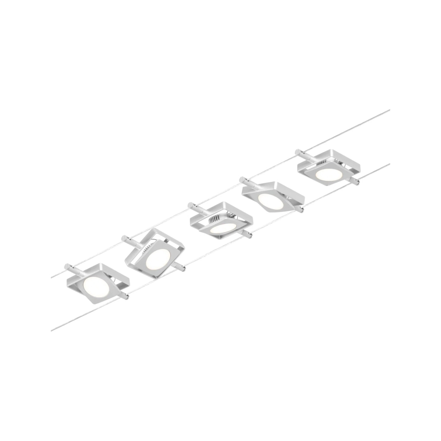 Paulmann 94420 - SET 5x LED/4,5W Compleet kabelsysteem MAC 230V mat chroom