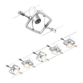 Paulmann 94430 - SET van 5x GU5,3/10W Spotverlichting voor kabelsysteem MAC 230V mat chroom