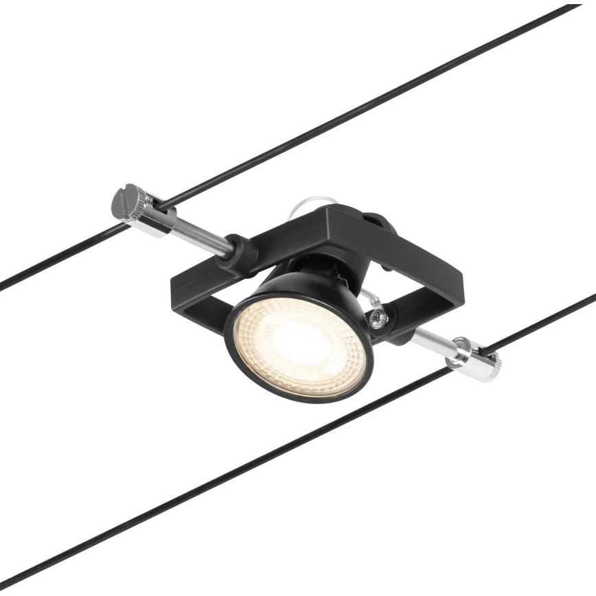 Paulmann 94434 - SET van 5x GU5,3/10W Spotverlichting voor kabelsysteem MAC 230V zwart