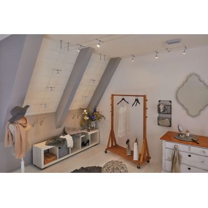 Paulmann 94442 - SET van 5x GU5,3/10W Spotverlichting voor kabelsysteem SALT 230V mat chroom
