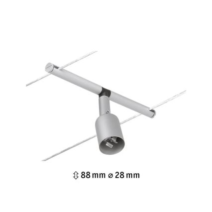 Paulmann 94443 - 1xGU5,3/10W Spot pour système à câbles SALT 12V, chrome mat