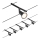 Paulmann 94446 - Kit 5xGU5,3/10W, système complet sur câble SALT 230V, noir
