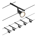 Paulmann 94446 - SET 5x GU5,3/10W Compleet kabelsysteem SALT 230V zwart