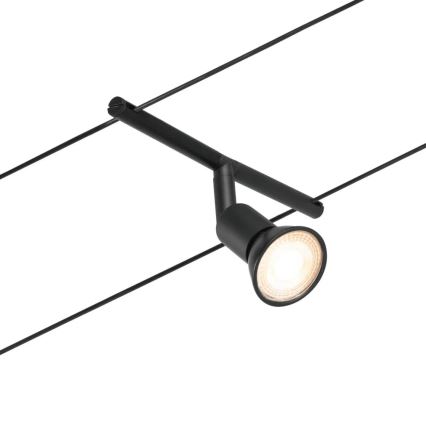 Paulmann 94446 - SET 5x GU5,3/10W Compleet kabelsysteem SALT 230V zwart