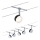 Paulmann 94457 - Ensemble 5x LED/4W Système complet sur câble CLEAR 230 V noir/chrome brillant