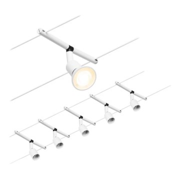 Paulmann 94458 - SET 5xGU5,3/10W Spot voor een rail Systeem SALT 230V wit