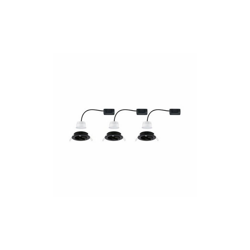Paulmann 94471 - LOT 3xLED/6W IP23 Spot encastrable salle de bain NOVA 230V