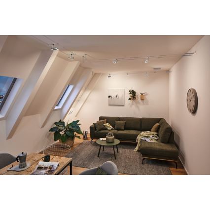 Paulmann 94481 - Lot de 5 spots LED/4,8W pour système à câbles FRAME 230V chromé mat