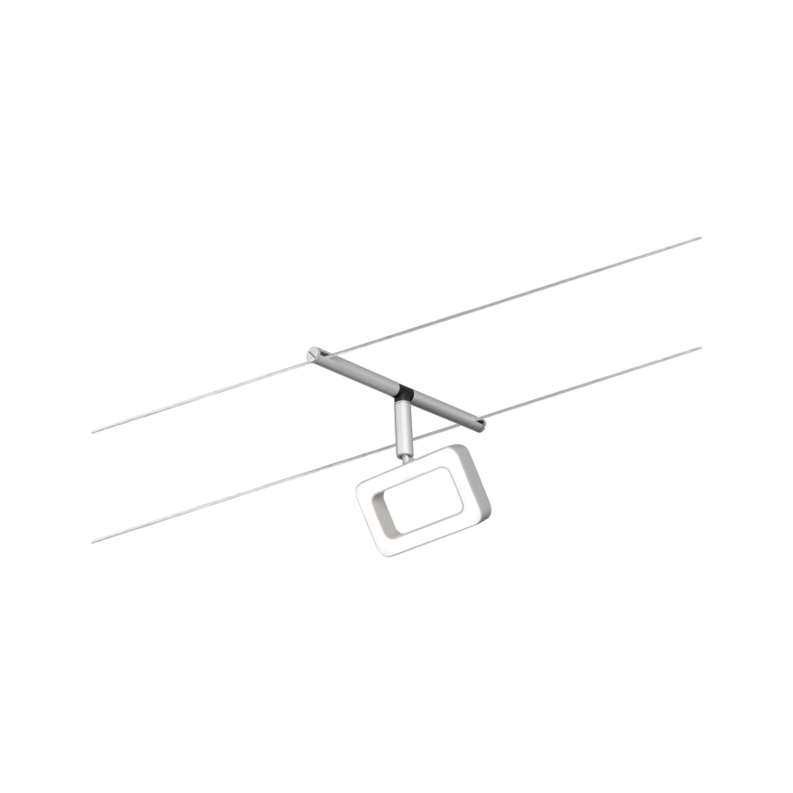 Paulmann 94481 - Kit 5x LED, 4,8 W — système complet à câbles FRAME 230 V, chrome mat