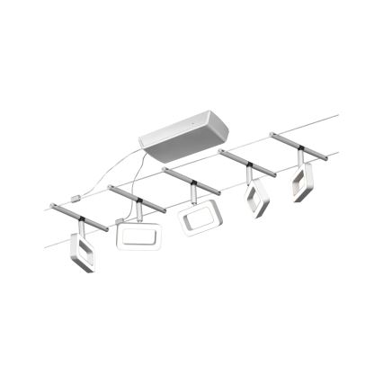 Paulmann 94481 - SET 5xLED/4,8W Compleet kabelsysteem FRAME 230V mat chroom