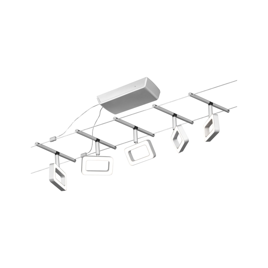 Paulmann 94481 - SET 5xLED/4,8W Compleet kabelsysteem FRAME 230V mat chroom
