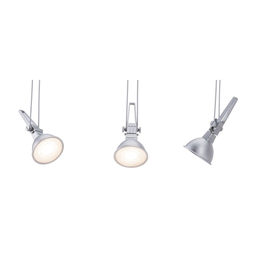 Paulmann 94487 - 1xGU5,3/50W Spotlamp voor het COMET kabelsysteem 230V mat chroom