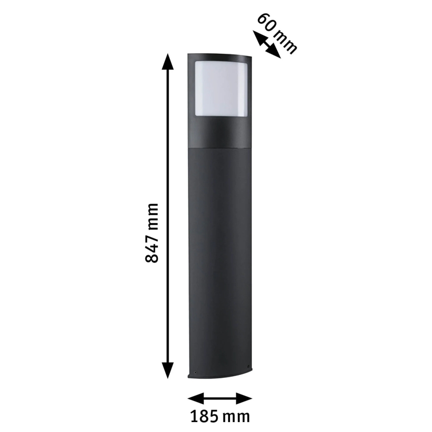 Paulmann 94515 - LED/8,5W IP44 Luminaire pour numéro de maison dimmable avec détecteur de mouvement et capteur crépusculaire PADEA 230V anthracite