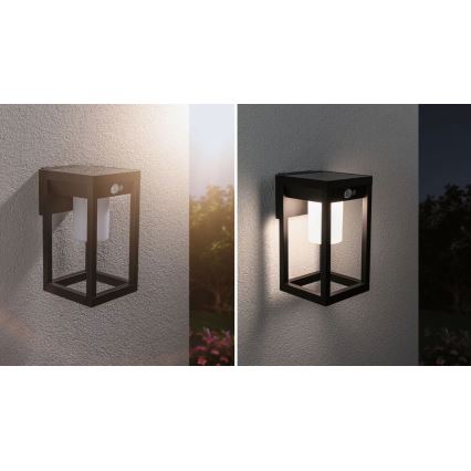 Paulmann 94572 -LED/5,5W IP44 Solar wandlamp met sensor MARISOL 3,7V 2000 mAh