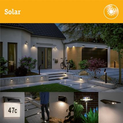 Paulmann 94578 - LED/0,1W IP67 Spot solaire encastrable DOMENIC 1,2V 1500 mAh