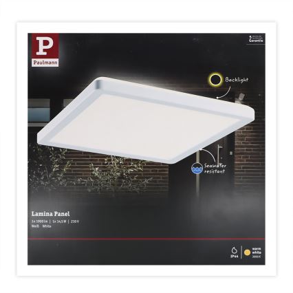 Paulmann 94659 - LED/14,5W IP44 Eclairage extérieur LAMINA 230V blanc