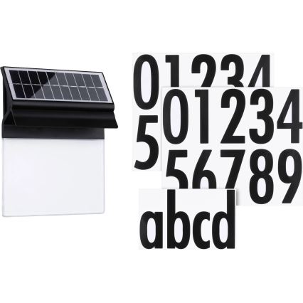 Paulmann 94694 - LED/0,2W IP44 Numéro de maison solaire NEDA 3,7V 1800 mAh