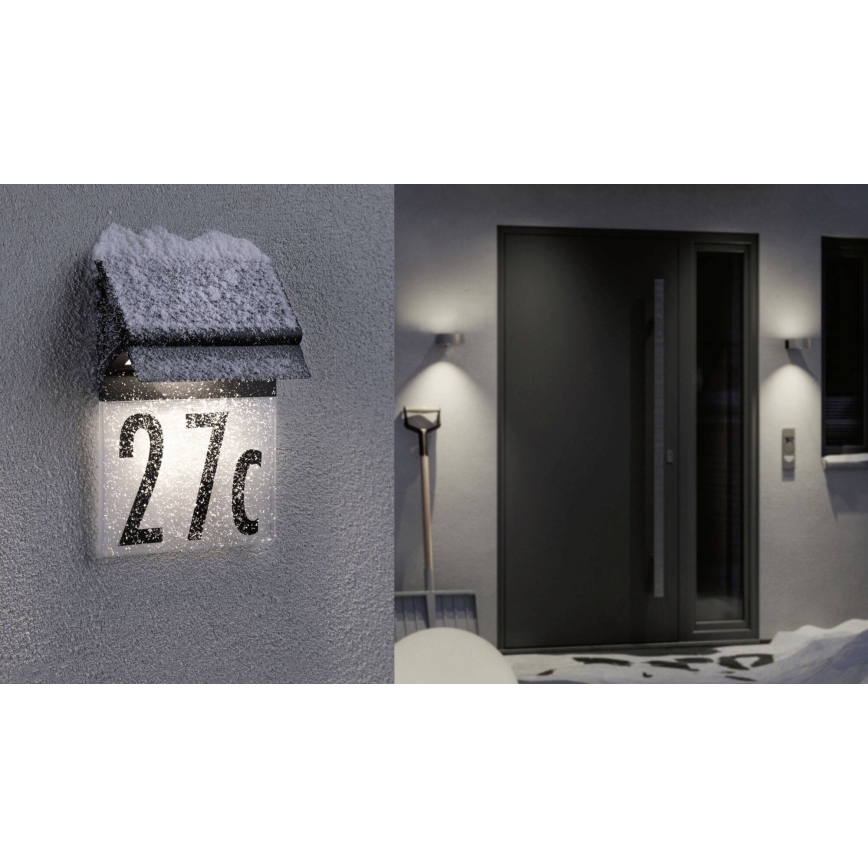 Paulmann 94694 - LED/0,2W IP44 Zonne-huisnummer NEDA 3,7V 1800 mAh
