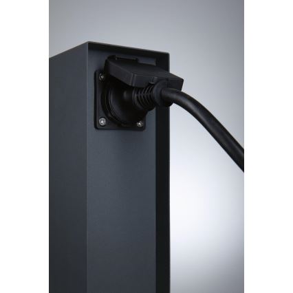 Paulmann 94700 - Buitenstopcontactpaal RIO 2-voudig SCHUKO 230V IP44