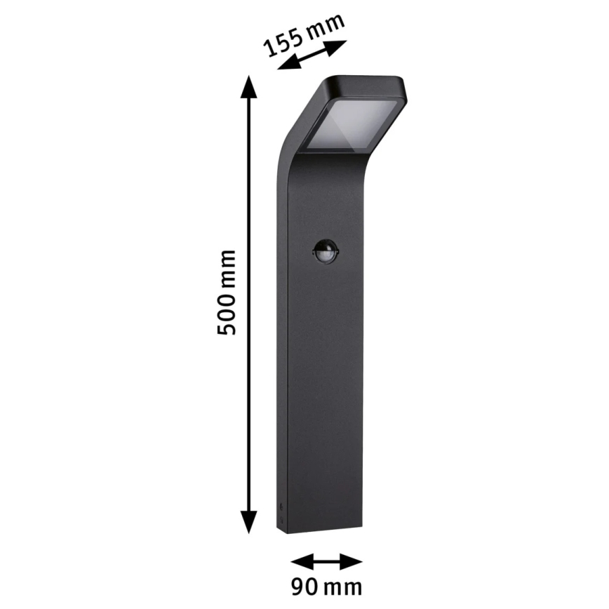 Paulmann 94747 - LED/7,5W IP44 Buitenlamp met sensor KULMA 230V