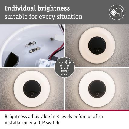 Paulmann 94956 - LED/20,5W IP65 Dimbare buitenwandlamp met bewegings- en schemersensor AUREVA 230V 2200/3000/4000K antraciet