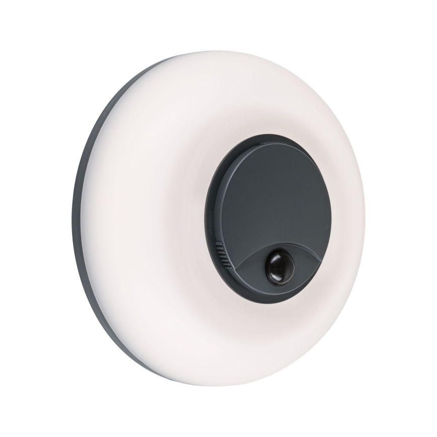 Paulmann 94956 - LED/20,5W IP65 Dimbare buitenwandlamp met bewegings- en schemersensor AUREVA 230V 2200/3000/4000K antraciet