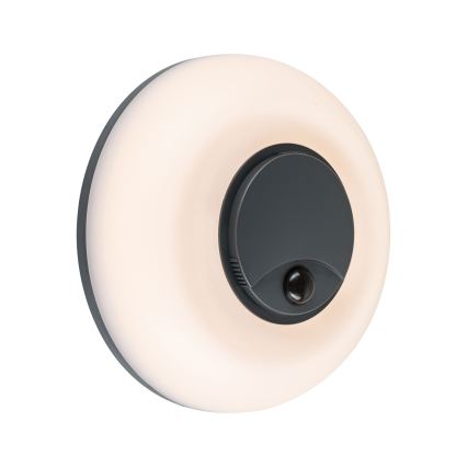 Paulmann 94956 - LED/20,5W IP65 Dimbare buitenwandlamp met bewegings- en schemersensor AUREVA 230V 2200/3000/4000K antraciet