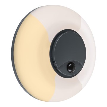 Paulmann 94956 - LED/20,5W IP65 Dimbare buitenwandlamp met bewegings- en schemersensor AUREVA 230V 2200/3000/4000K antraciet