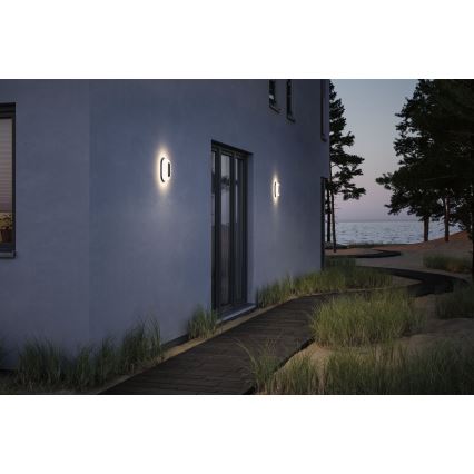Paulmann 94957 - LED/18,5W IP65 Dimbaar buitenwandarmatuur ELUNOR 230V 2200/3000/4000K antraciet