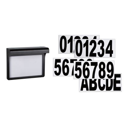 Paulmann 95388 - LED/0,05W IP44 Solar verlicht huisnummer met sensor DAYTON 4,8V