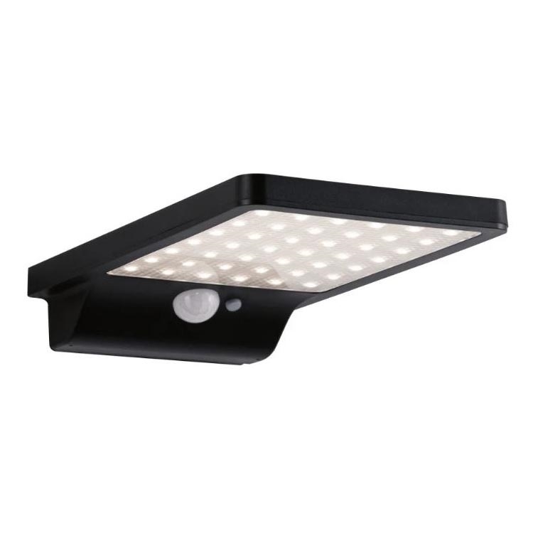 Paulmann 95393 - Applique murale solaire avec détecteur LED/4W IP44 SOLVEIG 3,7V 2000 mAh