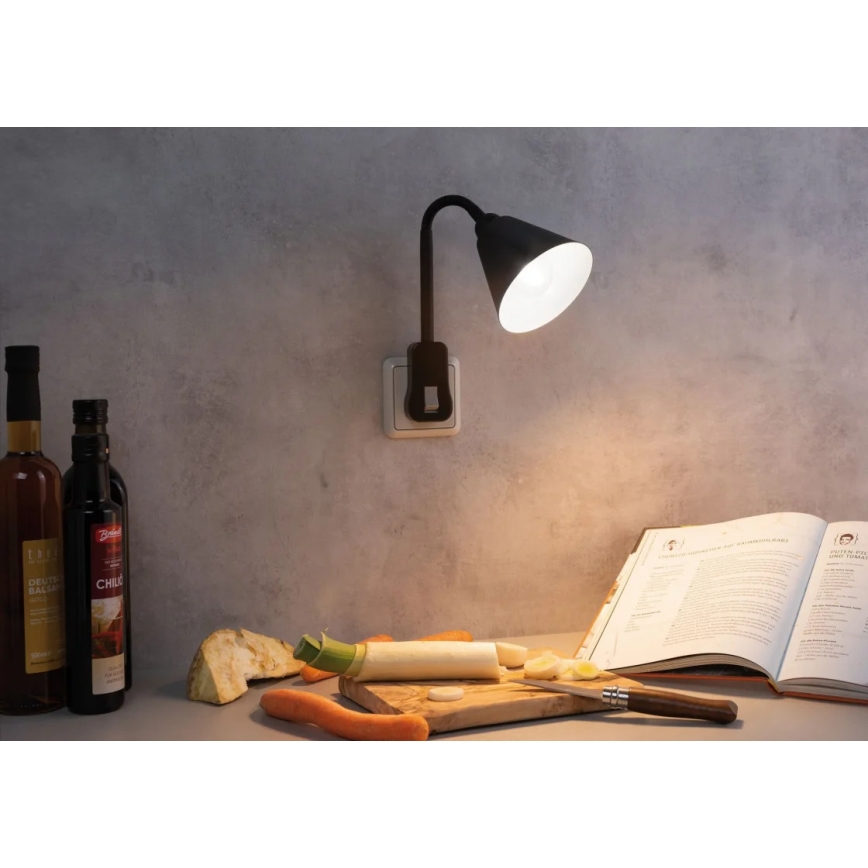 Paulmann 95427 - 1xE14/20W Applique murale flexible JUNUS sur prise 230V
