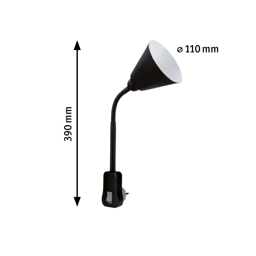 Paulmann 95427 - 1xE14/20W Applique murale flexible JUNUS sur prise 230V