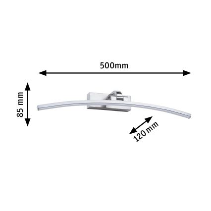 Paulmann 95558 - LED/10W Schilderijverlichting BENTO 230V 50 cm mat chroom