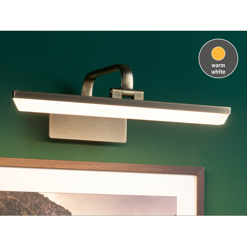 Paulmann 95569 - LED/9,5W schilderijlamp RENAN 230V 40 cm messing