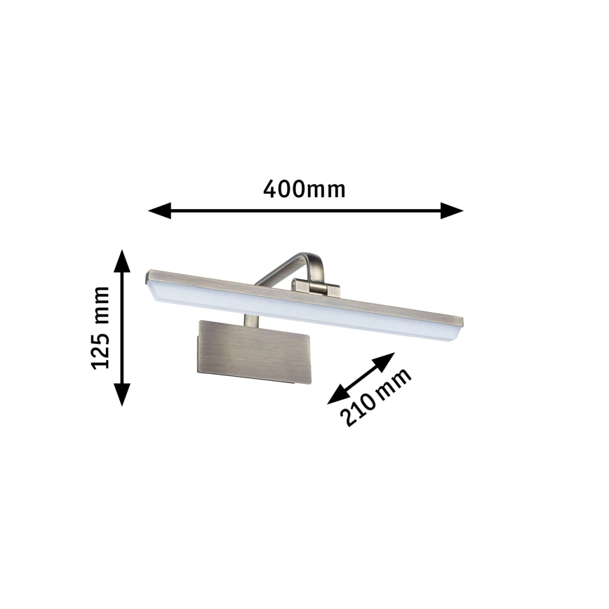 Paulmann 95569 - LED/9,5W schilderijlamp RENAN 230V 40 cm messing