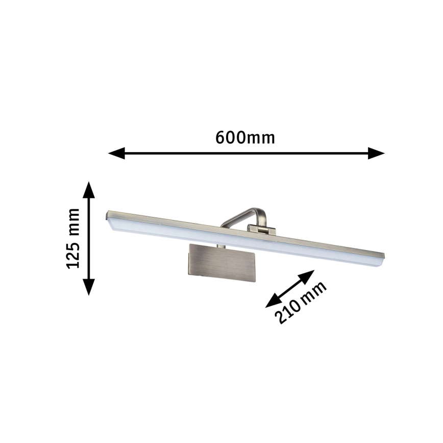 Paulmann 95570 - LED/11W schilderijlamp RENAN 230V 60 cm messing