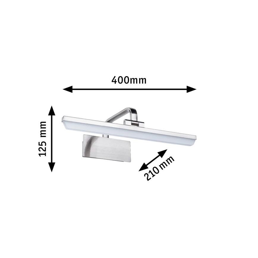 Paulmann 95572 - LED/9,5W Schilderijlamp RENAN 230V 40 cm mat chroom