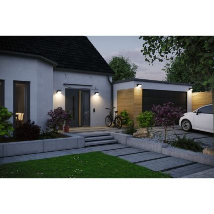 Paulmann 95746 - LED/2,3W IP44 zonne-muurlamp met sensor EILEEN 3,7/230V 4000 mAh zwart
