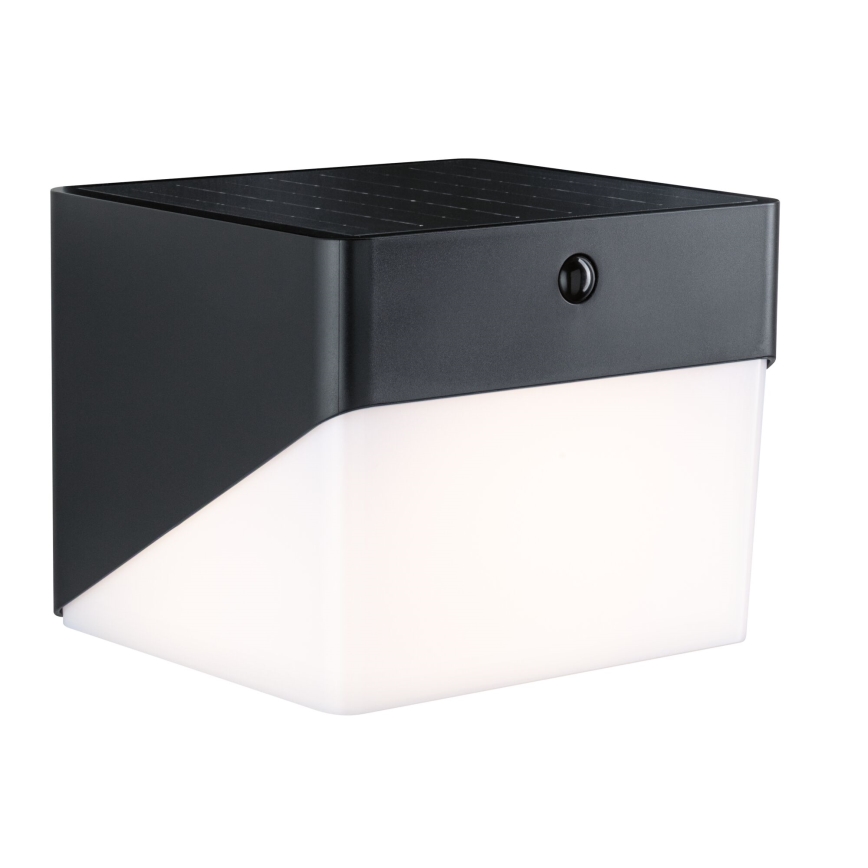 Paulmann 95746 - LED/2,3W IP44 zonne-muurlamp met sensor EILEEN 3,7/230V 4000 mAh zwart