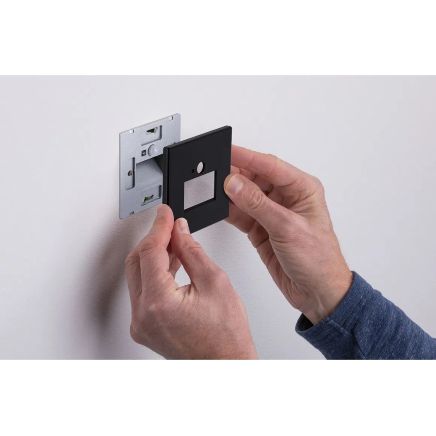 Paulmann  93135 - LED/1,2W Traplamp met sensor EDGE 230V zwart